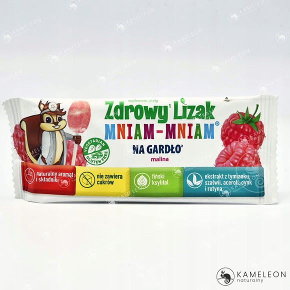 Starpharma ZDROWY LIZAK malinowy NA GARDŁO dla dzieci bez
