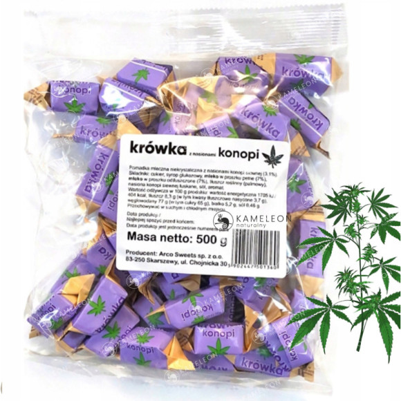 KRÓWKI KRÓWKA Z NASIONAMI KONOPI CBD 500g 0,5KG KRÓWKI KRÓWKA Z NASIONAMI KONOPI CBD 500g 0,5KG