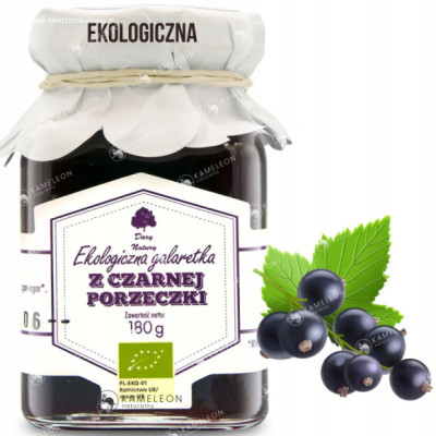 GALARETKA Z CZARNEJ PORZECZKI PORZECZKOWA porzeczka eko DARY NATURY 180g
