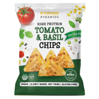 POPCROP Piramidki proteinowe pomidorowe z bazylią BEZ