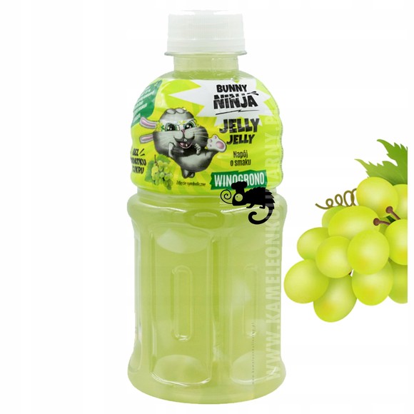 BUNNY NINJA JELLY JELLY Napój Sok WINOGRONO Z GALARETKĄ