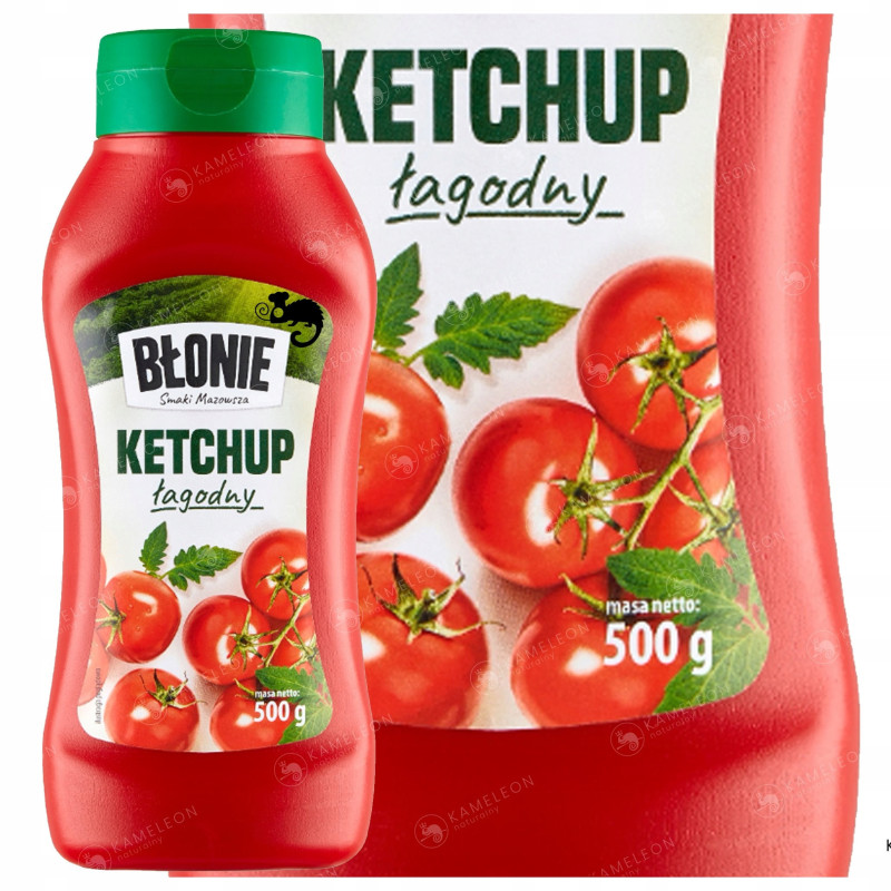 KETCHUP ŁAGODNY Butelka 500g 0,5KG BŁONIE Smaki Mazowsza DAWTONA