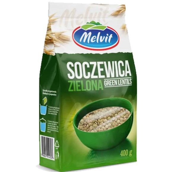 Melvit SOCZEWICA CZARNA BELUGA 0,4kg bardzo zdrowa wysoka