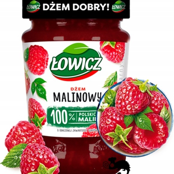 Łowicz DŻEM TRUSKAWKA TRUSKAWKOWY z truskawek NISKOSŁODZONY