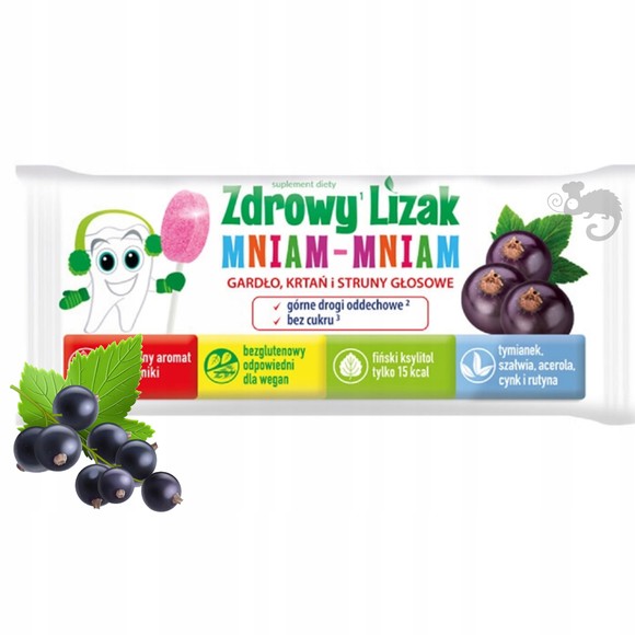Starpharma ZDROWY LIZAK na KRTAŃ I STRUNY GŁOSOWE porzeczka