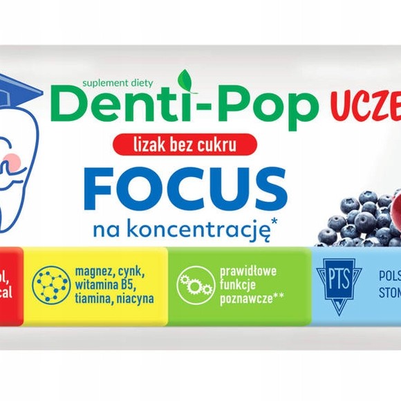 Starpharma ZDROWY LIZAK Denti-Pop Uczeń FOCUS na