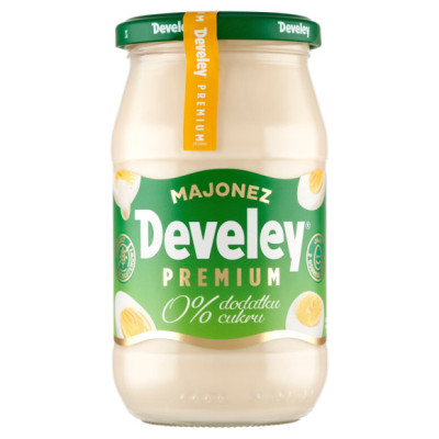 DEVELEY MAJONEZ PREMIUM BEZ DODATKU CUKRU jaja z dobrego chowu 400ml