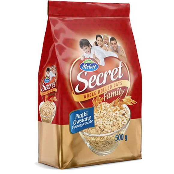 Melvit Secret Family PŁATKI OWSIANE BŁYSKAWICZNE 500g 0,5KG