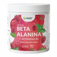 Wish BETA ALANINA + WITAMINA B6  MALINA MIĘTA