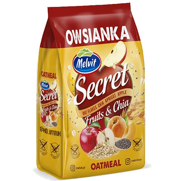 Melvit Secret Family PŁATKI OWSIANE BŁYSKAWICZNE 500g 0,5KG