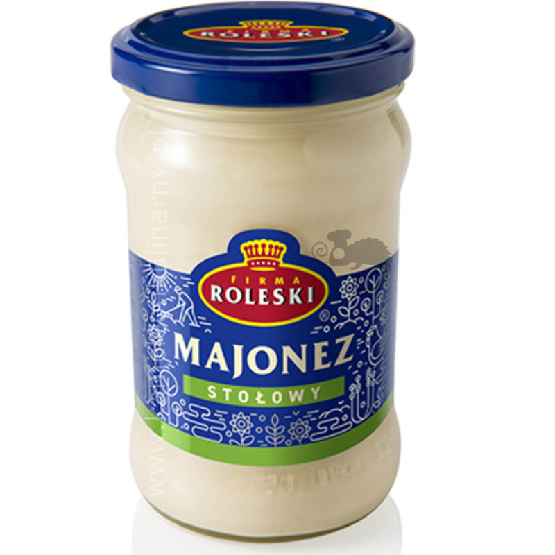 MAJONEZ STOŁOWY Delikatny i Kremowy 285ml 265g w słoiku słoik ROLESKI