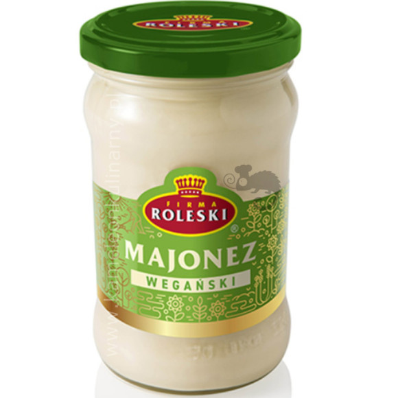 MAJONEZ WEGAŃSKI WEGETARIAŃSKI WEGE vege bez dodatku jajek 285ml ROLESKI MAJONEZ WEGAŃSKI WEGETARIAŃSKI WEGE vege bez dodatku jajek 285ml ROLESKI