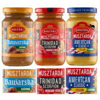 3x MUSZTARDA AMERICAN Classic + BAWARSKA + TRINIDAD SCORPION 0,63KG ROLESKI