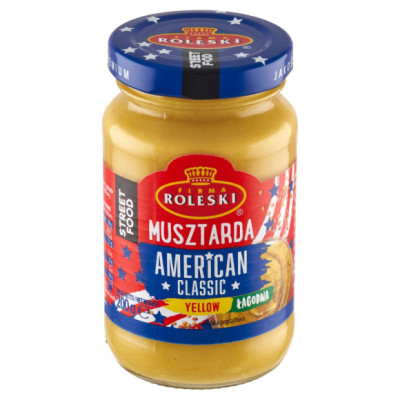 MUSZTARDA AMERICAN CLASSIC FOOD STREET Yellow ŁAGODNA 200G hit ROLESKI