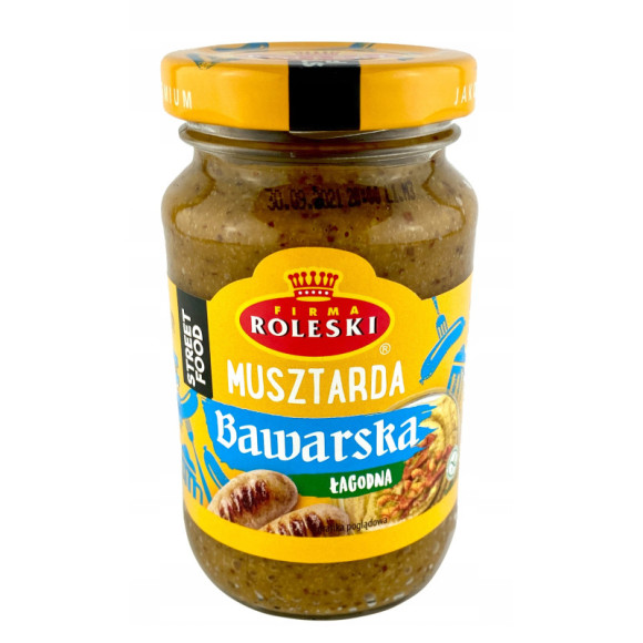 MUSZTARDA BAWARSKA ciemna sodka ŁAGODNA seeria FOOD STREET 220G hit ROLESKI MUSZTARDA BAWARSKA ciemna sodka ŁAGODNA seeria FOOD STREET 220G hit ROLESKI