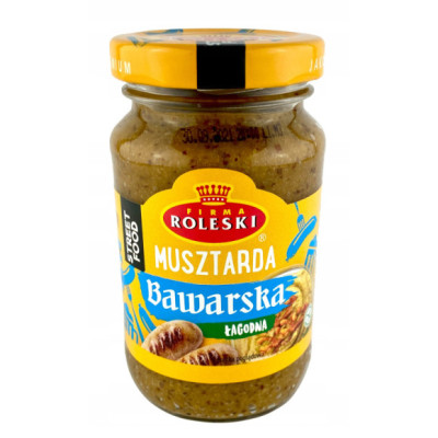 MUSZTARDA BAWARSKA ciemna sodka ŁAGODNA seeria FOOD STREET 220G hit ROLESKI