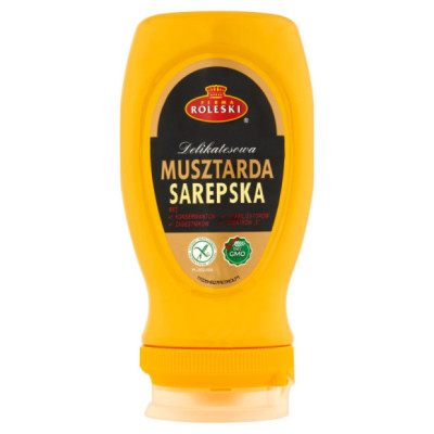 MUSZTARDA DELIKATESOWA SAREPSKA na grilla ognisko BEZ GMO 275G ROLESKI