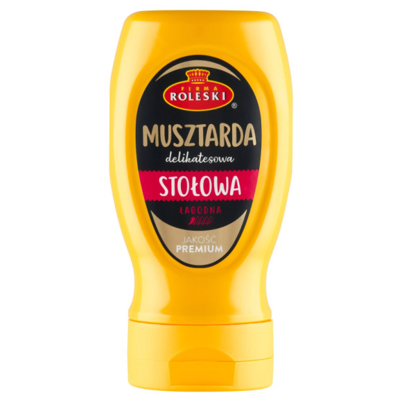 MUSZTARDA DELIKATESOWA STOŁOWA na grilla ognisko BEZ GMO 275G ROLESKI MUSZTARDA DELIKATESOWA STOŁOWA na grilla ognisko BEZ GMO 275G ROLESKI