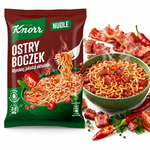 KNORR - NUDLE - POMIDOROWE ŁAGODNE 63g