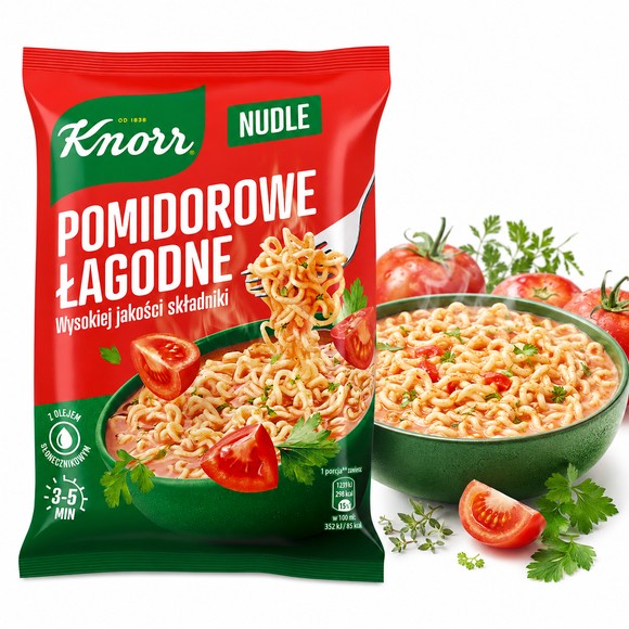 KNORR - NUDLE - POMIDOROWE ŁAGODNE 63g