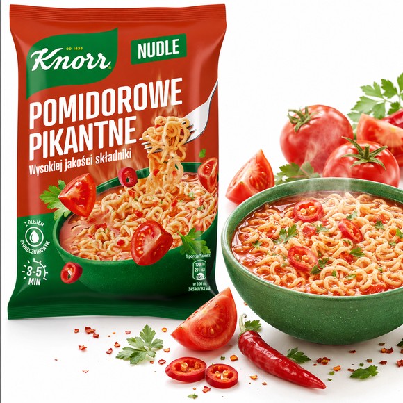 KNORR - NUDLE - POMIDOROWE ŁAGODNE 63g