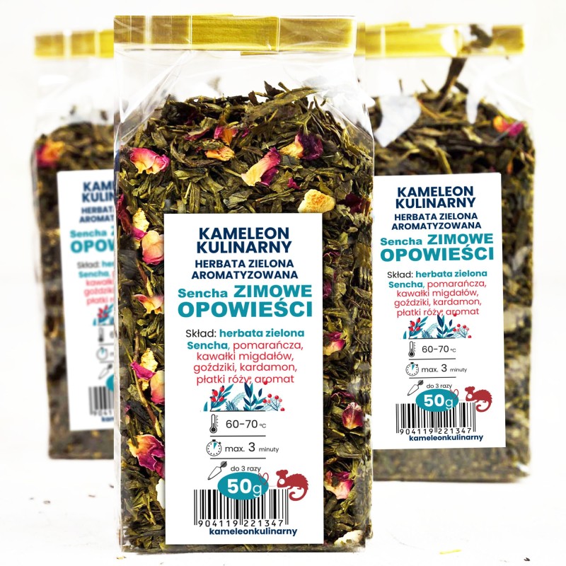 KAMELEON  KULINARNY HERBATA ZIELONA aromatyzowana ZIMOWE
