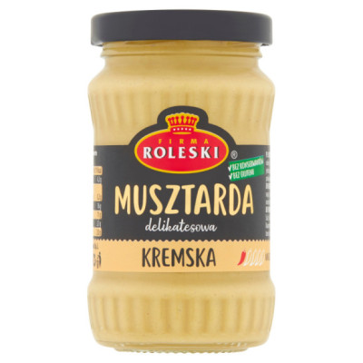 MUSZTARDA KREMSKA delikatesowa łagodna 175G ROLESKI