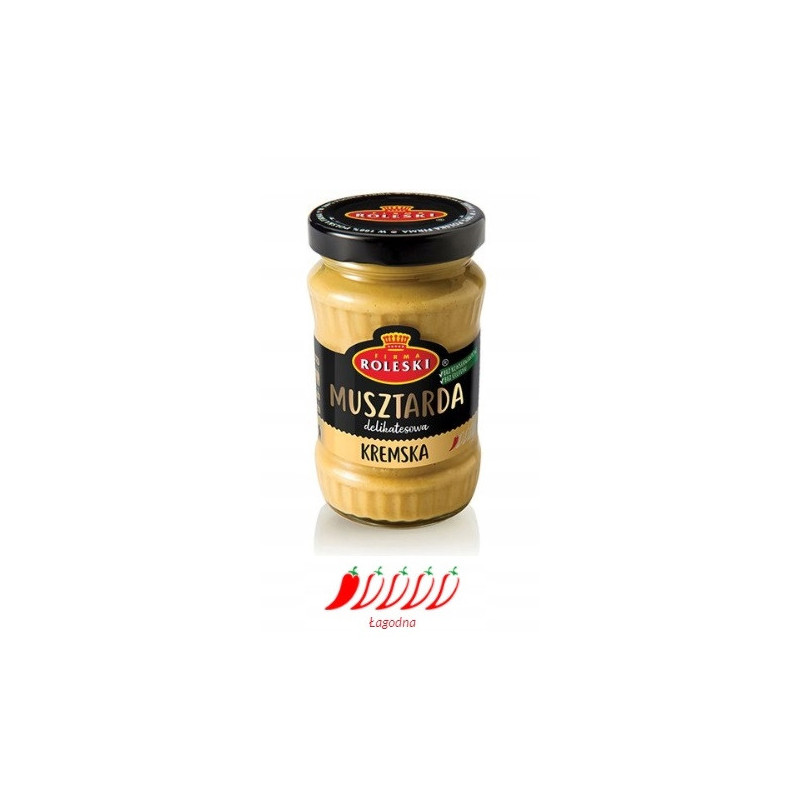 MUSZTARDA KREMSKA delikatesowa łagodna 175G ROLESKI