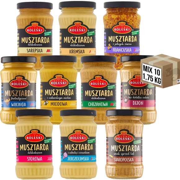 ROLESKI MUSZTARDA Miodowa 175g (słoik)