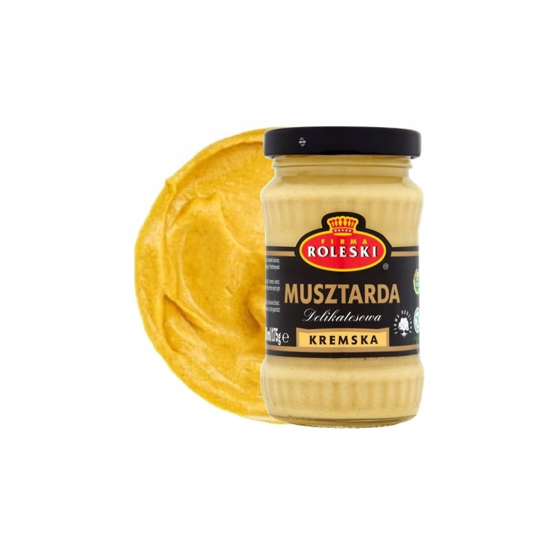 MUSZTARDA KREMSKA delikatesowa łagodna 175G ROLESKI