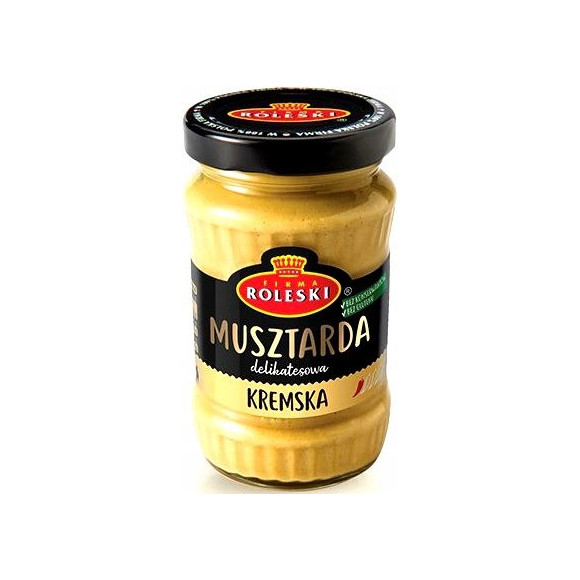 MUSZTARDA KREMSKA delikatesowa łagodna 175G ROLESKI MUSZTARDA KREMSKA delikatesowa łagodna 175G ROLESKI