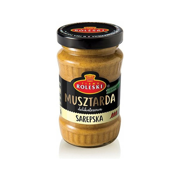 MUSZTARDA SAREPSKA DELIKATESOWA bez konserwantów w słoiku 175g ROLESKi