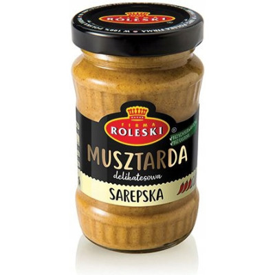 MUSZTARDA SAREPSKA DELIKATESOWA bez konserwantów w słoiku 175g ROLESKi