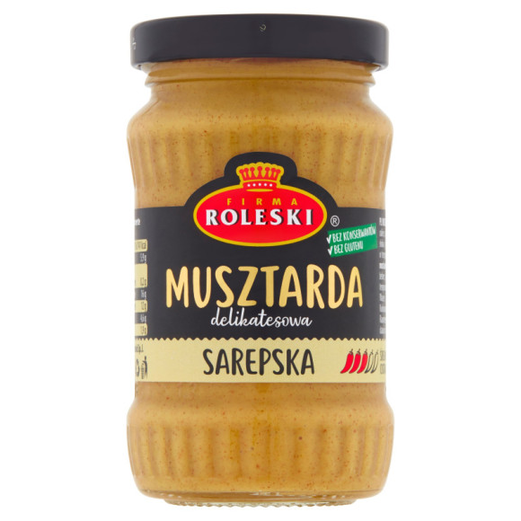 MUSZTARDA SAREPSKA DELIKATESOWA bez konserwantów w słoiku 175g ROLESKi