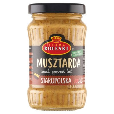 MUSZTARDA STAROPOLSKA Smak sprzed lat bez konserwantów słoik 175G ROLESKI