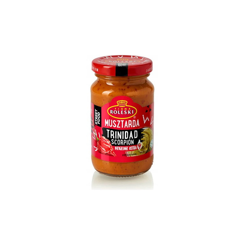 MUSZTARDA TRINIDAD SCORPION PIEKIELNIE BARDZO OSTRA hot 210G hit ROLESKI