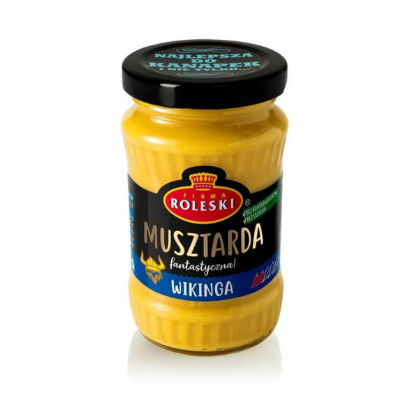 MUSZTARDA WIKINGA FANTASTYCZNA ! bez konserwantów w słoiku 175g ROLESKi MUSZTARDA WIKINGA FANTASTYCZNA ! bez konserwantów w słoiku 175g ROLESKi