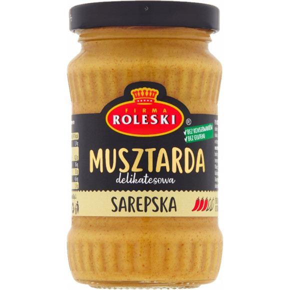 MUSZTARDA ZESTAW mix RÓŻNYCH SMAKÓW bez konserwantów 12szt 2,09KG ROLESKI