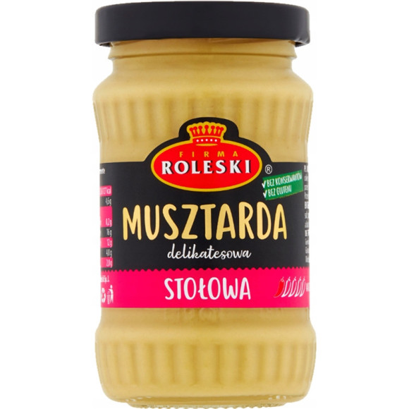 MUSZTARDA ZESTAW mix RÓŻNYCH SMAKÓW bez konserwantów 12szt 2,09KG ROLESKI
