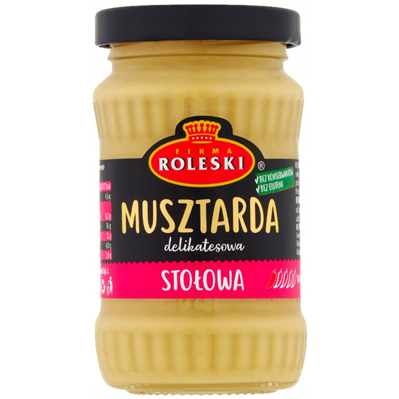 MUSZTARDA ZESTAW mix RÓŻNYCH SMAKÓW bez konserwantów 12szt 2,09KG ROLESKI