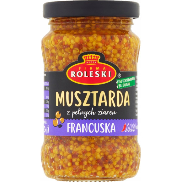 MUSZTARDA ZESTAW mix RÓŻNYCH SMAKÓW bez konserwantów 12szt 2,09KG ROLESKI