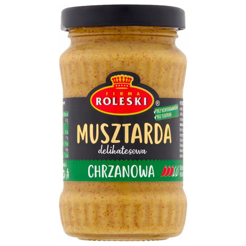MUSZTARDA ZESTAW mix RÓŻNYCH SMAKÓW bez konserwantów 12szt 2,09KG ROLESKI