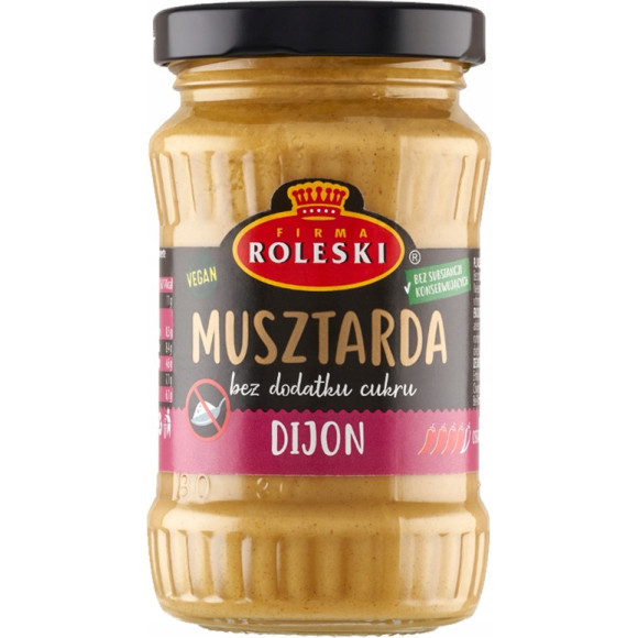 MUSZTARDA ZESTAW mix RÓŻNYCH SMAKÓW bez konserwantów 12szt 2,09KG ROLESKI