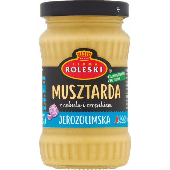 MUSZTARDA ZESTAW mix RÓŻNYCH SMAKÓW bez konserwantów 12szt 2,09KG ROLESKI