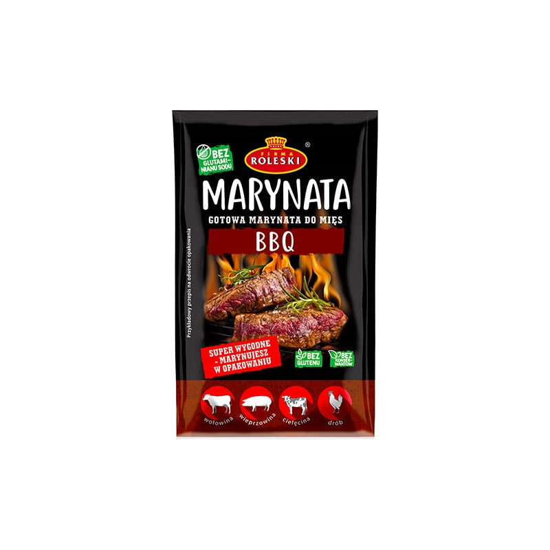 gotowa MARYNATA DO MIĘS BBQ BARBECUE wygodne opakowanie 200g ROLESKI