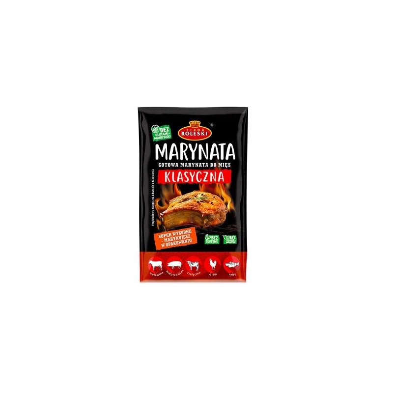 gotowa MARYNATA DO MIĘS KLASYCZNA marynujesz w tym opakowaniu 200g ROLESKI