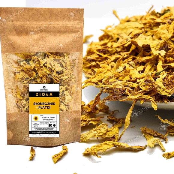 SŁONECZNIK suszone płatki słonecznika KWIATY 50g