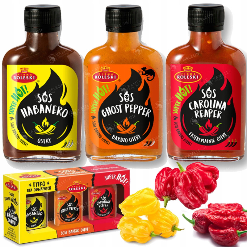 BARDZO OSTRY SOS Habanero SUPER HOT sos BBQ Z SUSZONĄ HABANERO 120g ROLESKI