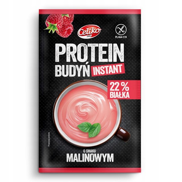 CELIKO BUDYŃ PROTENOWY MALINOWY instant BEZ GLUTENU 40g