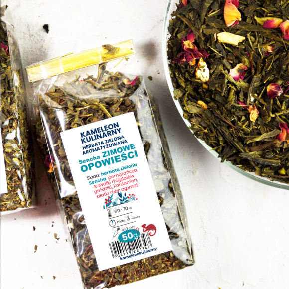 KAMELEON  KULINARNY HERBATA ZIELONA aromatyzowana ZIMOWE